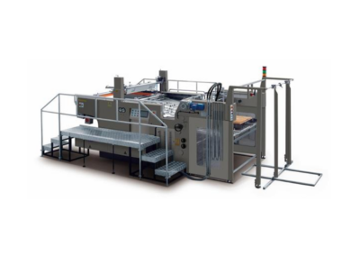 Automatický sítotiskový UV lakovací stroj  JB-1050AG s foilerem