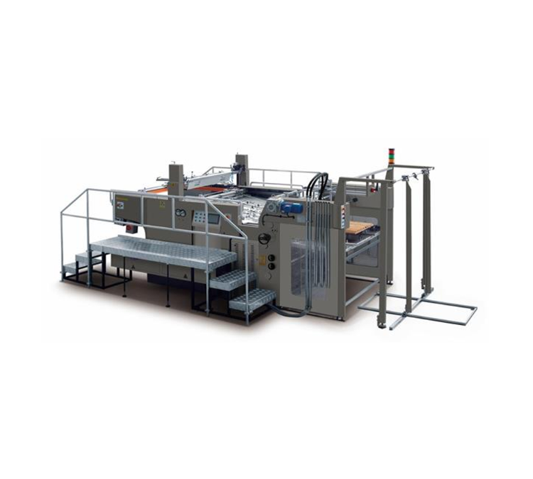 Automatický sítotiskový UV lakovací stroj  JB-1050AG s foilerem